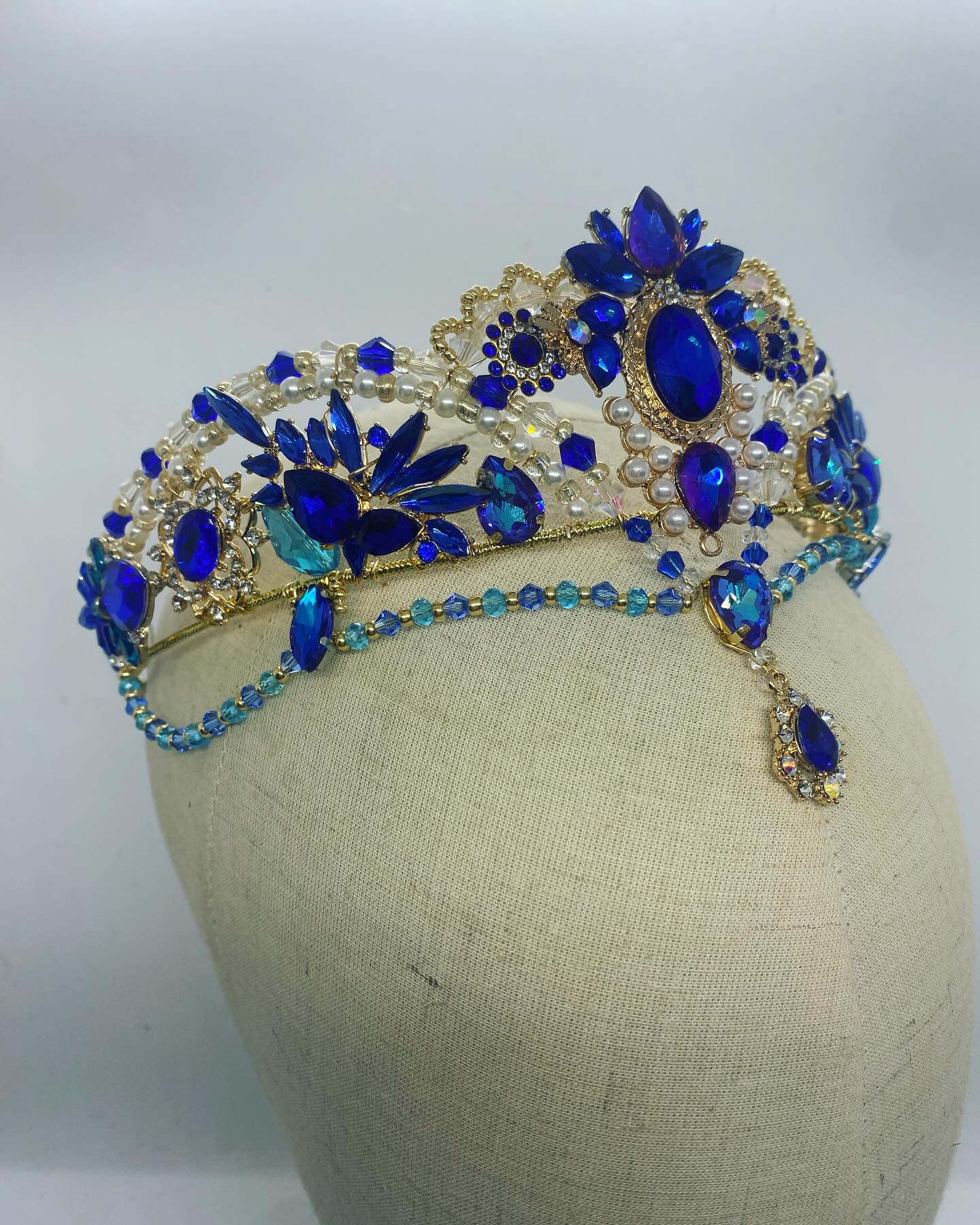 Blue Florina Professional Headpiece