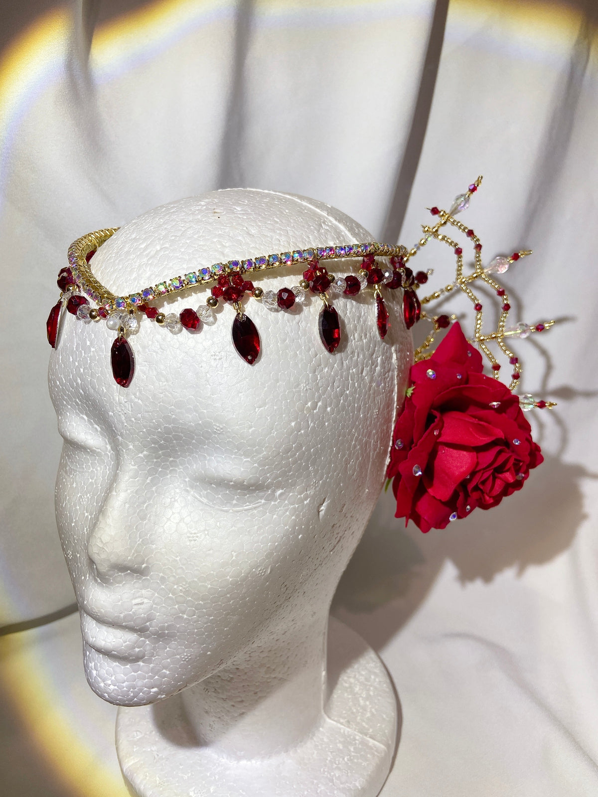 Esmeralda Red Tiara