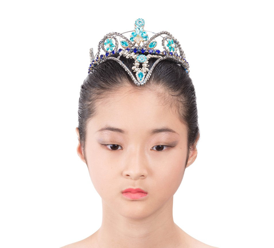 Diadème Florina Argent Pâle