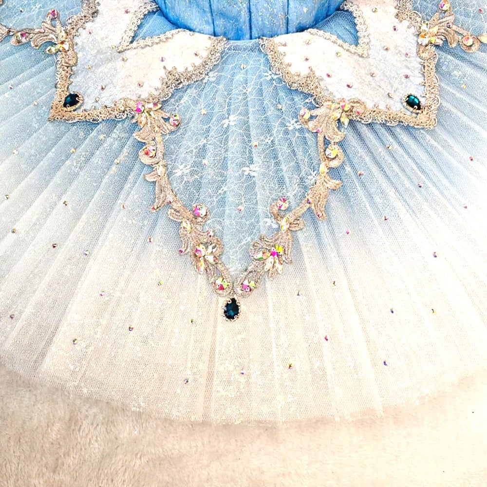 Silver Blue Professional Tutu