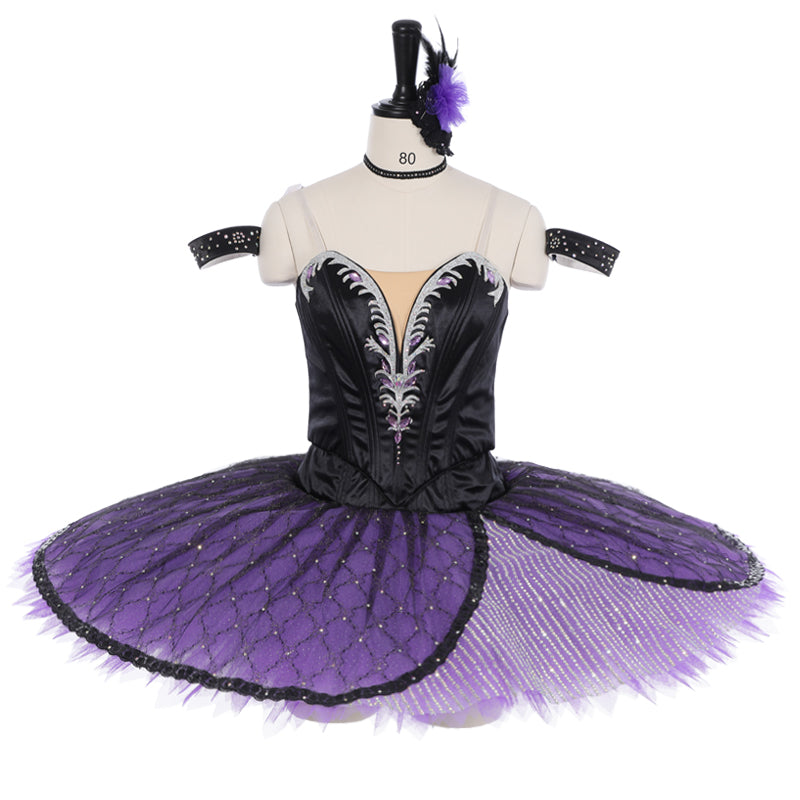 purple and black tutu dress Fairy Costume Pixie Tutu Purple & Black Skirt, Witch Costume Teen/Adult Size