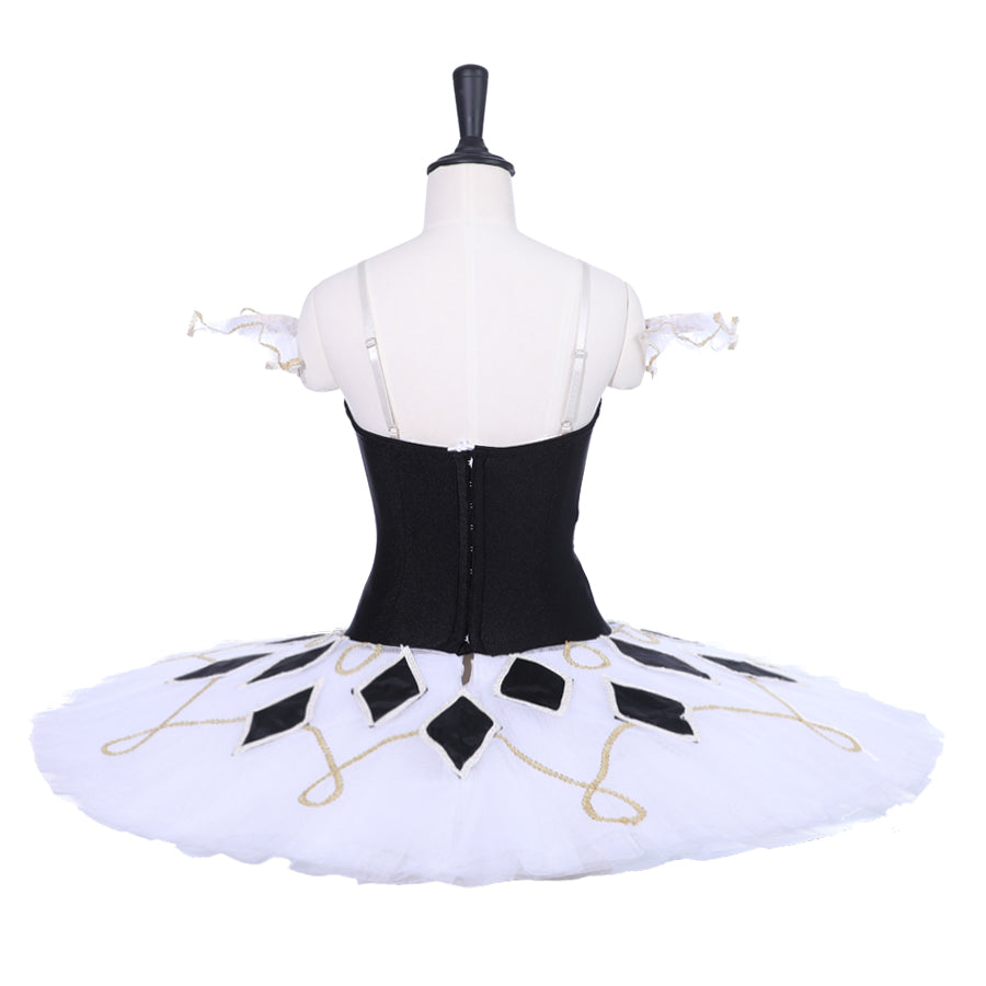 Black and White Harlequin - Dancewear by Patricia