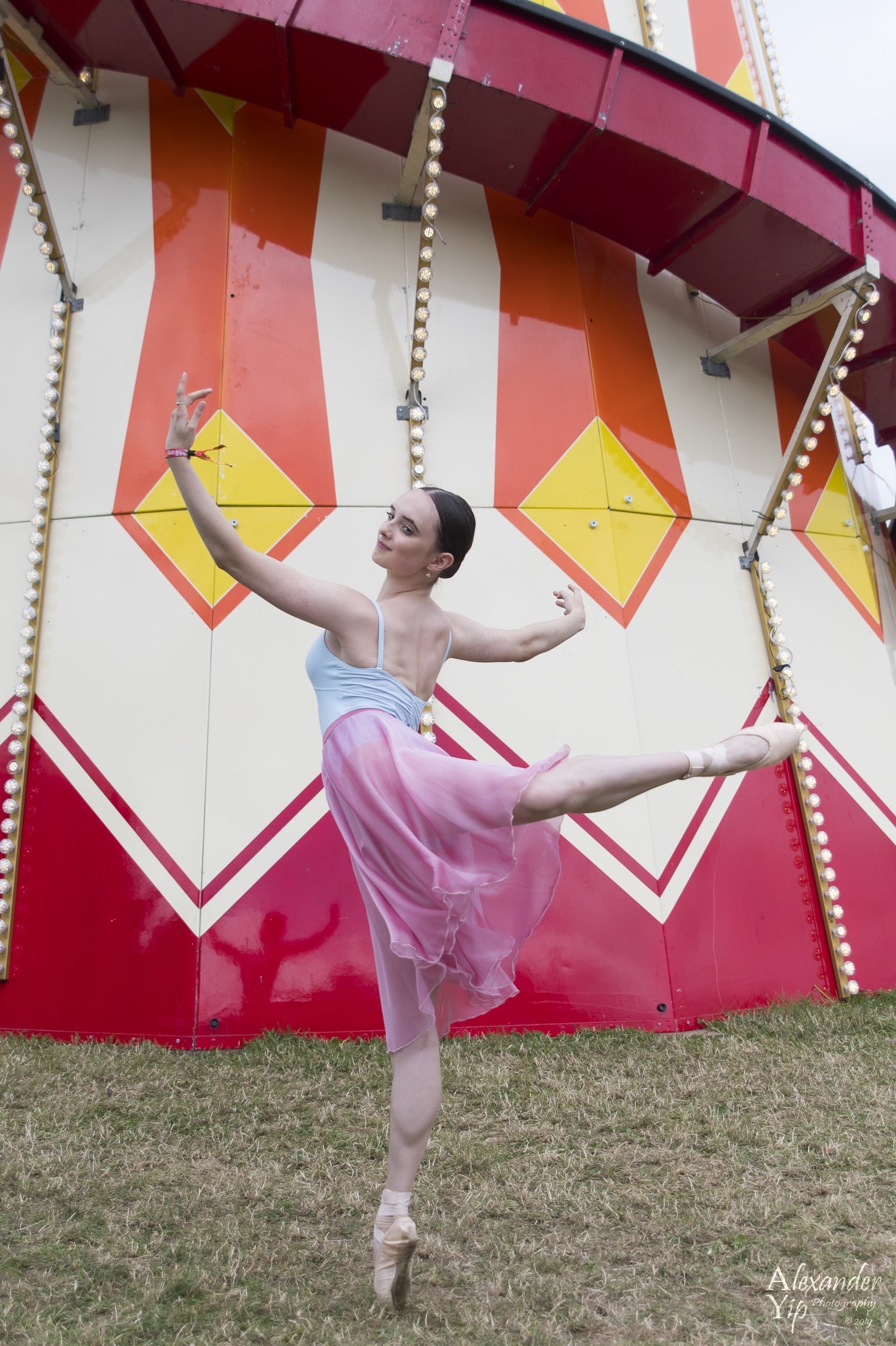 Circle Rehearsal Skirt Carnation - Dancewear by Patricia