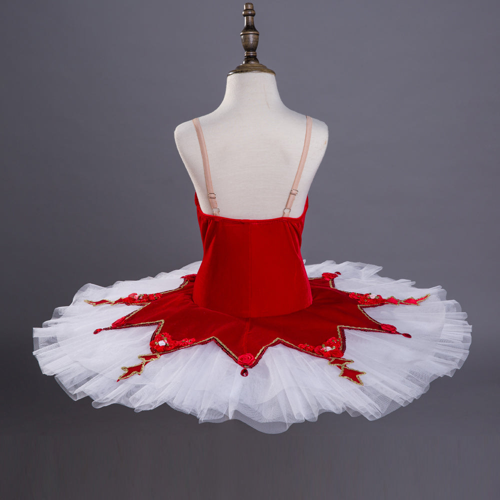 Paquita White and Red - Dancewear by Patricia