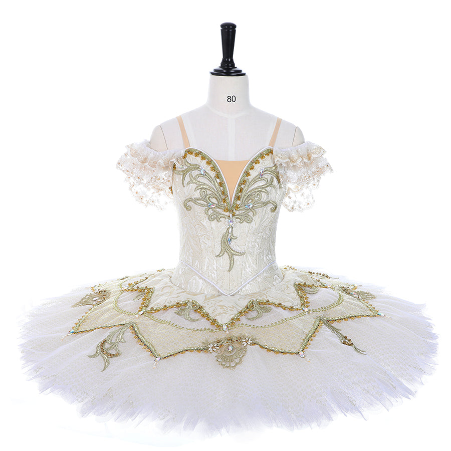 Kitri White and Gold Dancewear by Patricia Kitri White and Gold Dancewear by Patricia