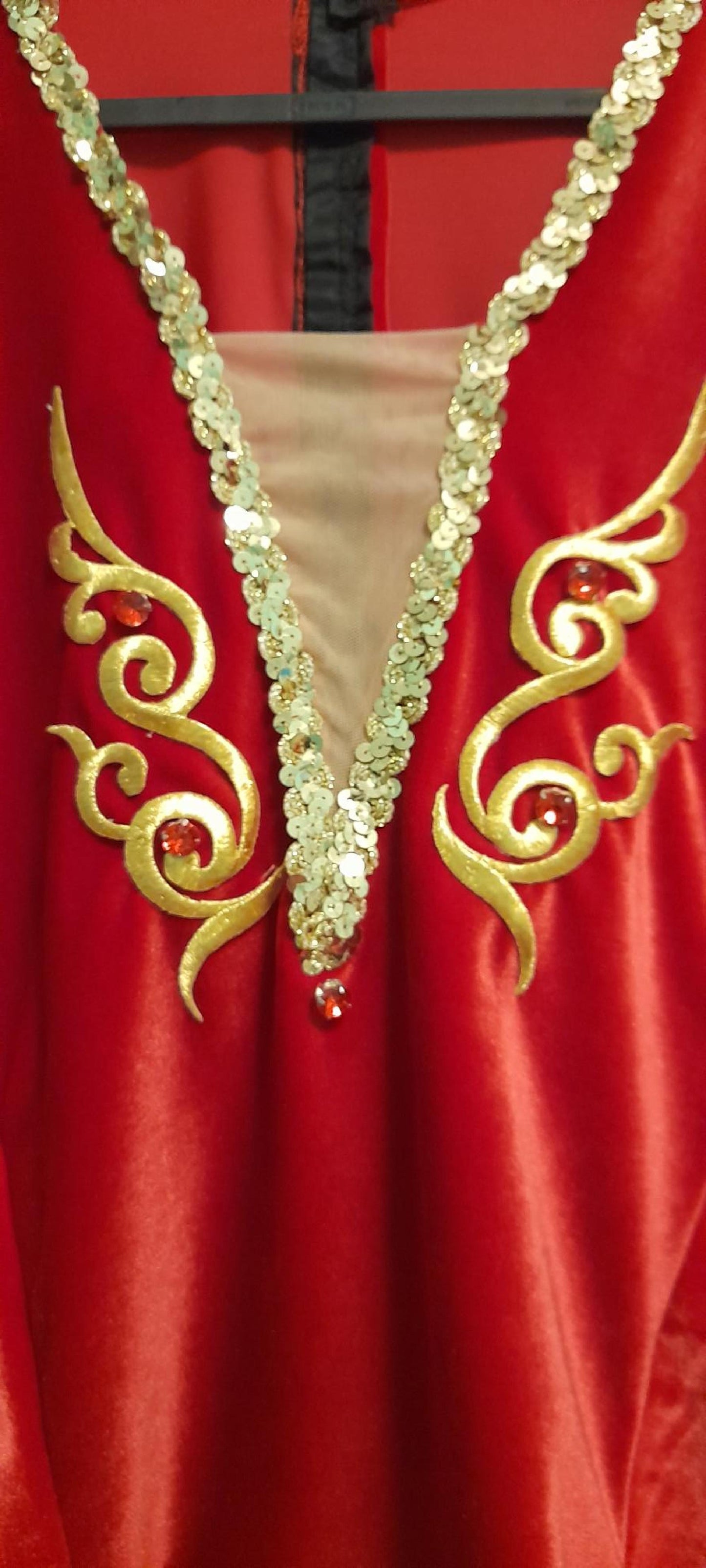 Red Velvet Man's Tunic - Dancewear by Patricia