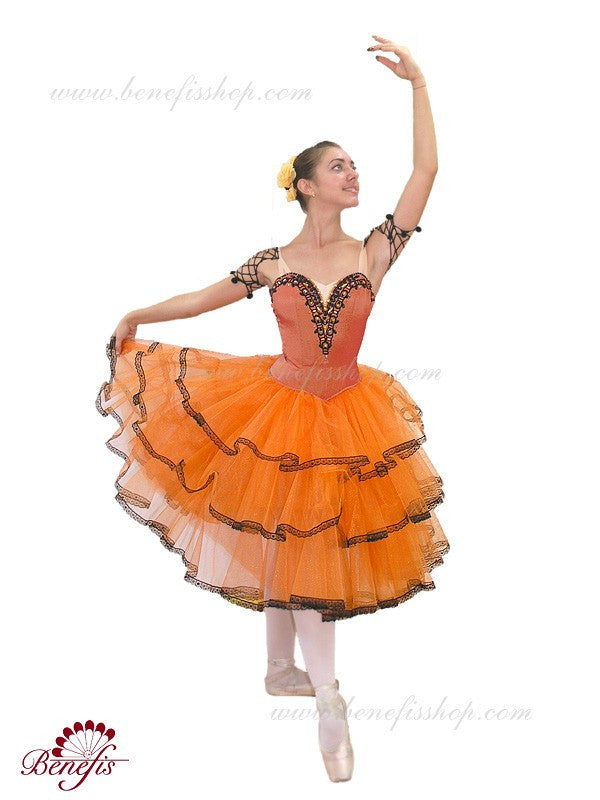 orange ballet dress Orange Ballet Dance Skirt for Girls Age 4-5 with Flutter Ruffle S (4-5)
