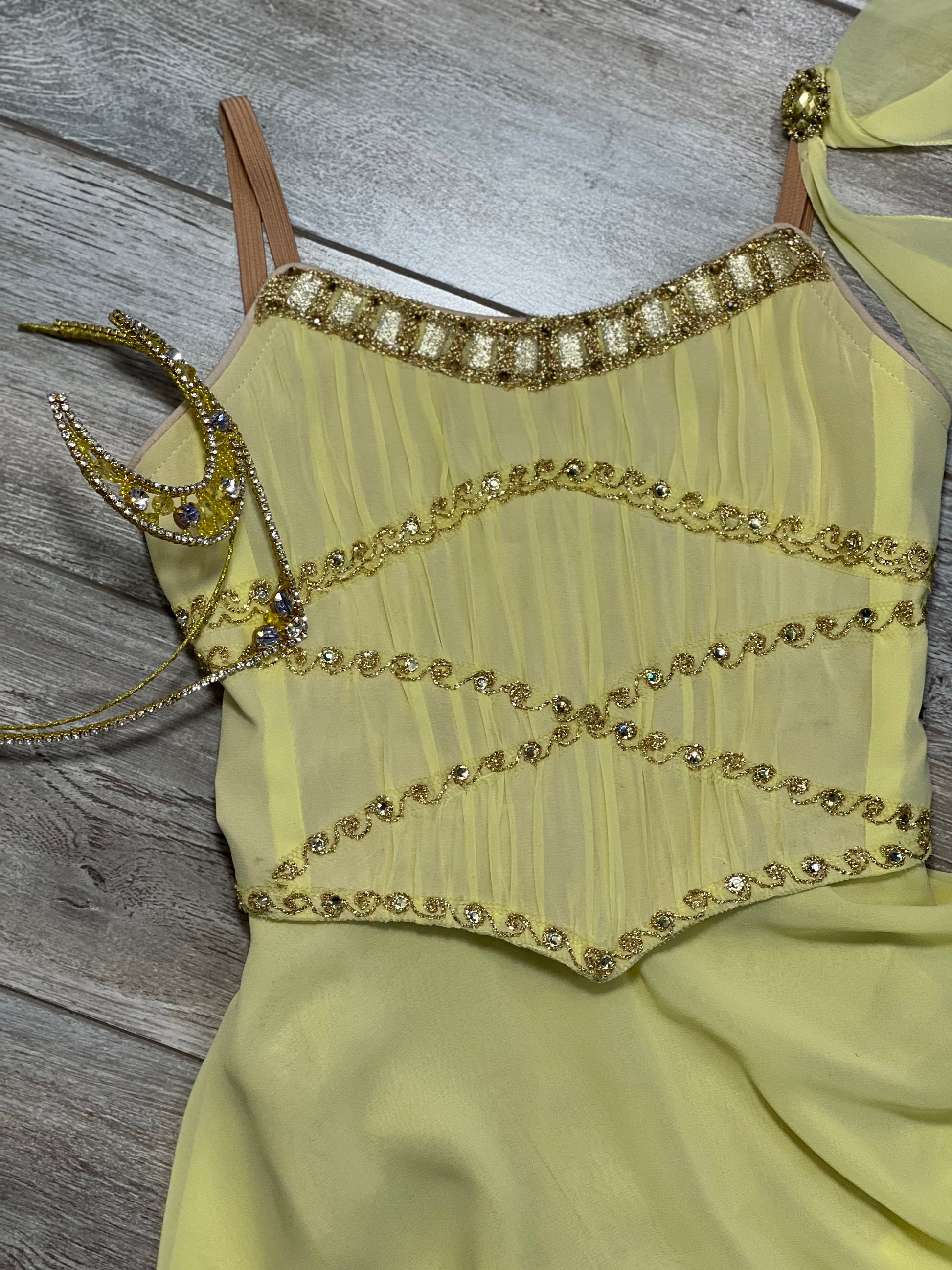 gold ballerina dress Gold Ballet Tutu Dress Skirt Ballet Dance Costume Girl Pancake Ballerina Dress