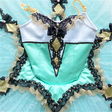Turquoise Harlequinade - Dancewear by Patricia