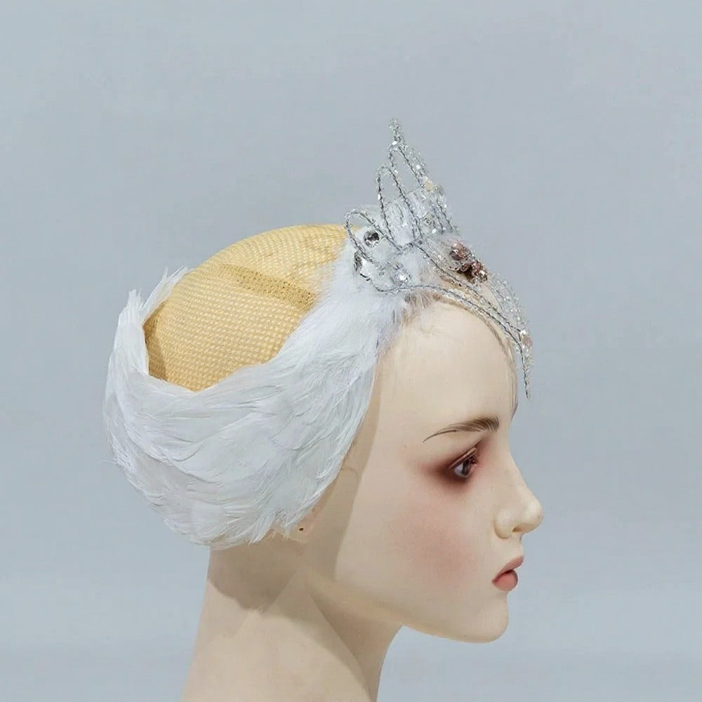 White Swan Headpiece - Dancewear by Patricia