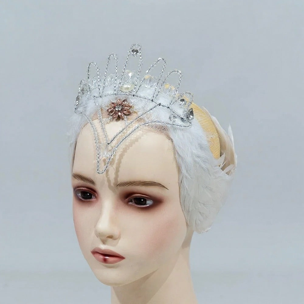 White Swan Headpiece - Dancewear by Patricia