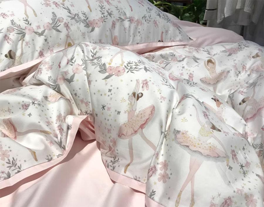 Soft Pink Ballerina Bed Set - Dancewear by Patricia