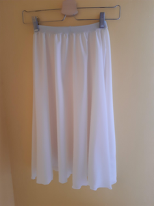 Ivory White Chiffon Skirt - Dancewear by Patricia