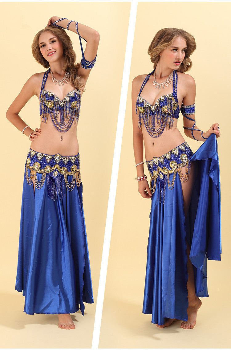 Belly Dance Costone Singer Carnival Paty Acrylic Diamond Sequins