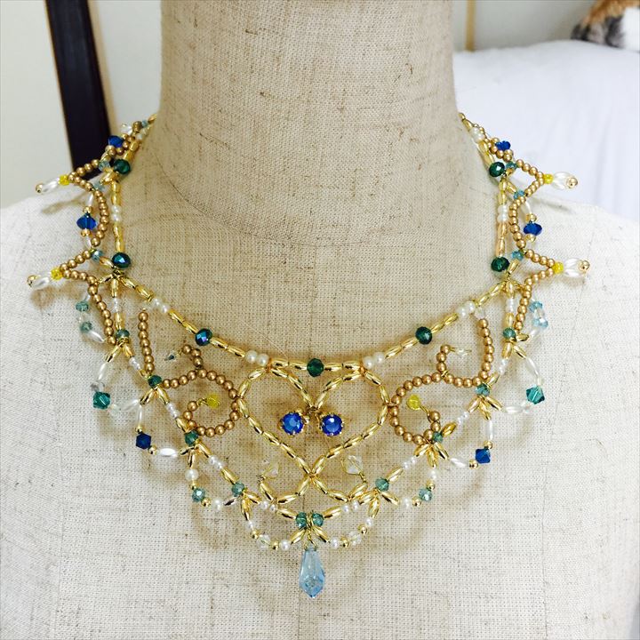 Royal Blue Ballet Necklace - Dancewear by Patricia