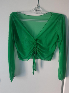 Emerald Green Crop Top - Dancewear by Patricia