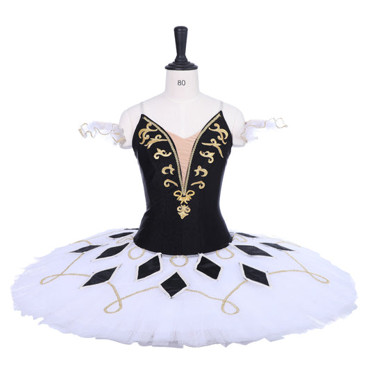 Black and White Harlequin - Dancewear by Patricia