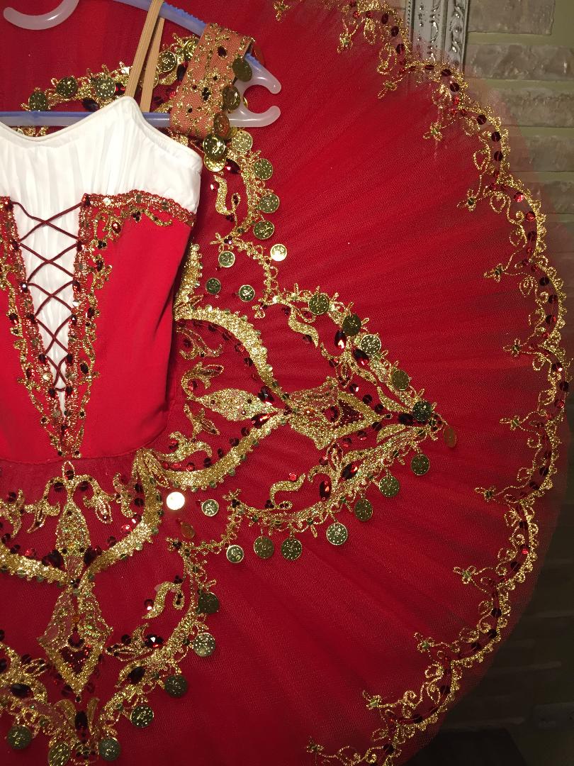 Esmeralda in Red - Dancewear by Patricia