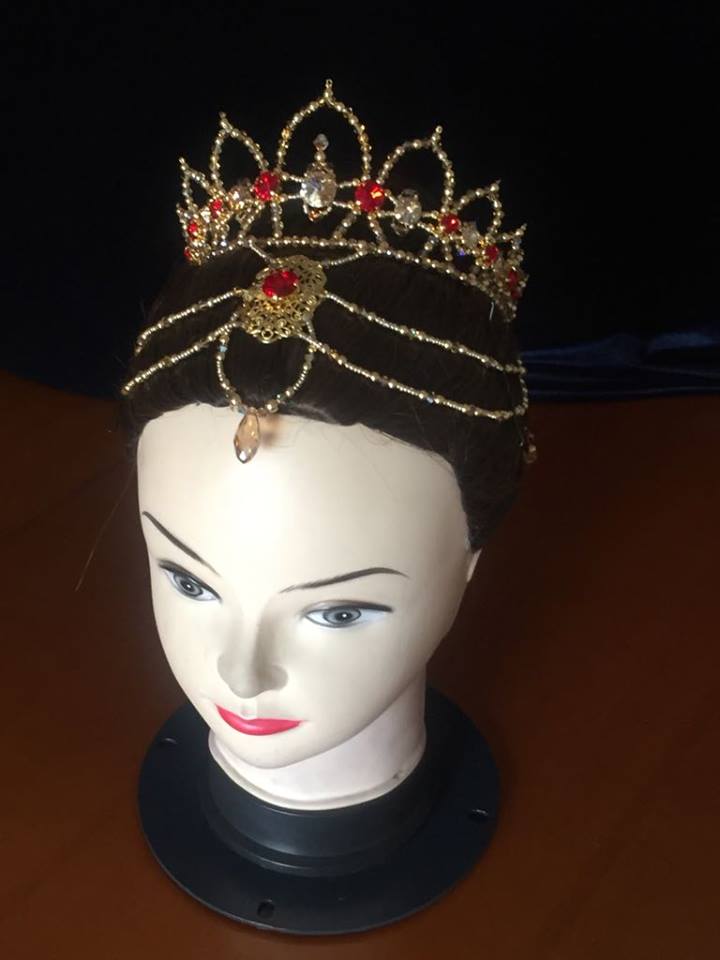 Ganzatti Red Headpiece - Dancewear by Patricia