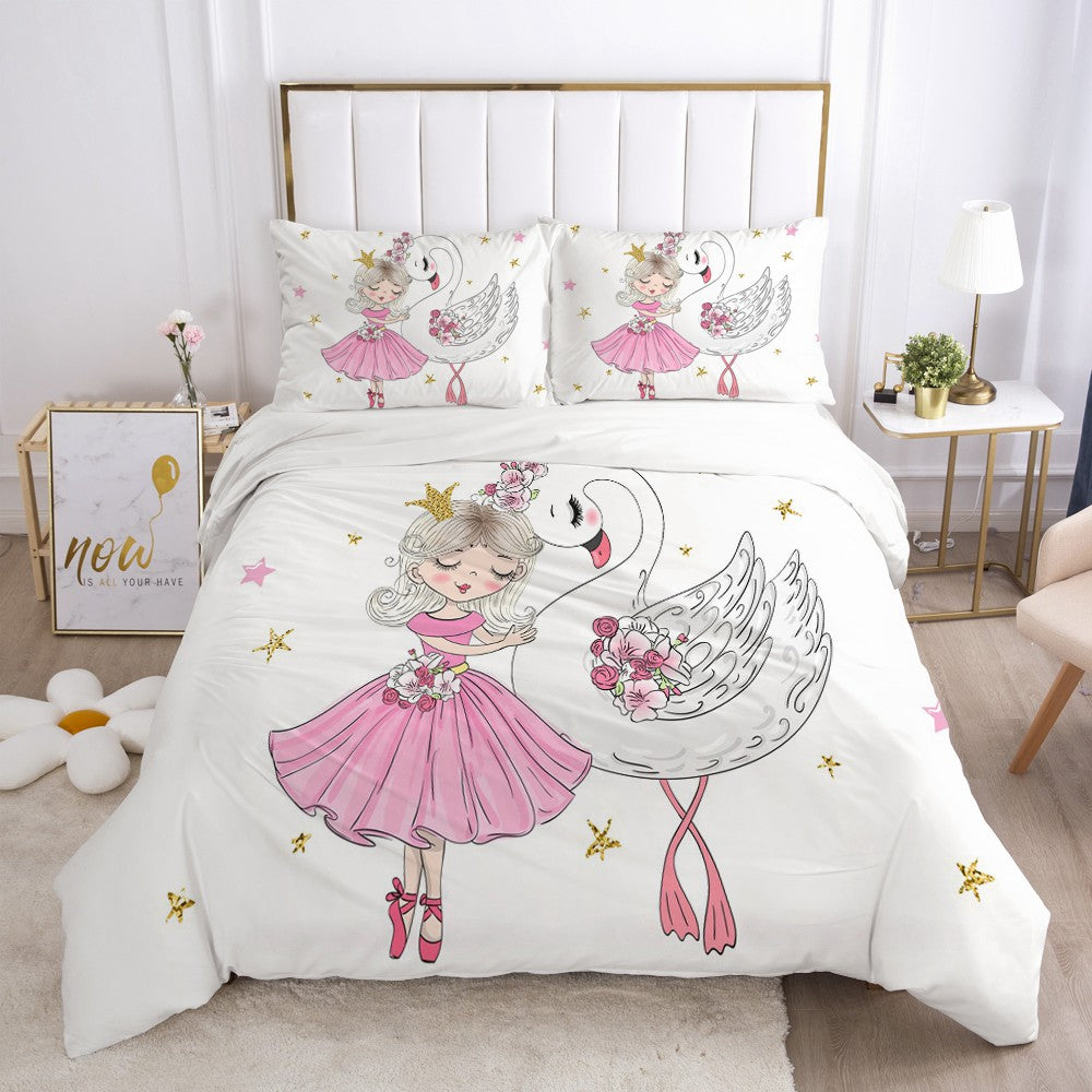 Bed Setting "Ballerina and Swan" - Dancewear by Patricia