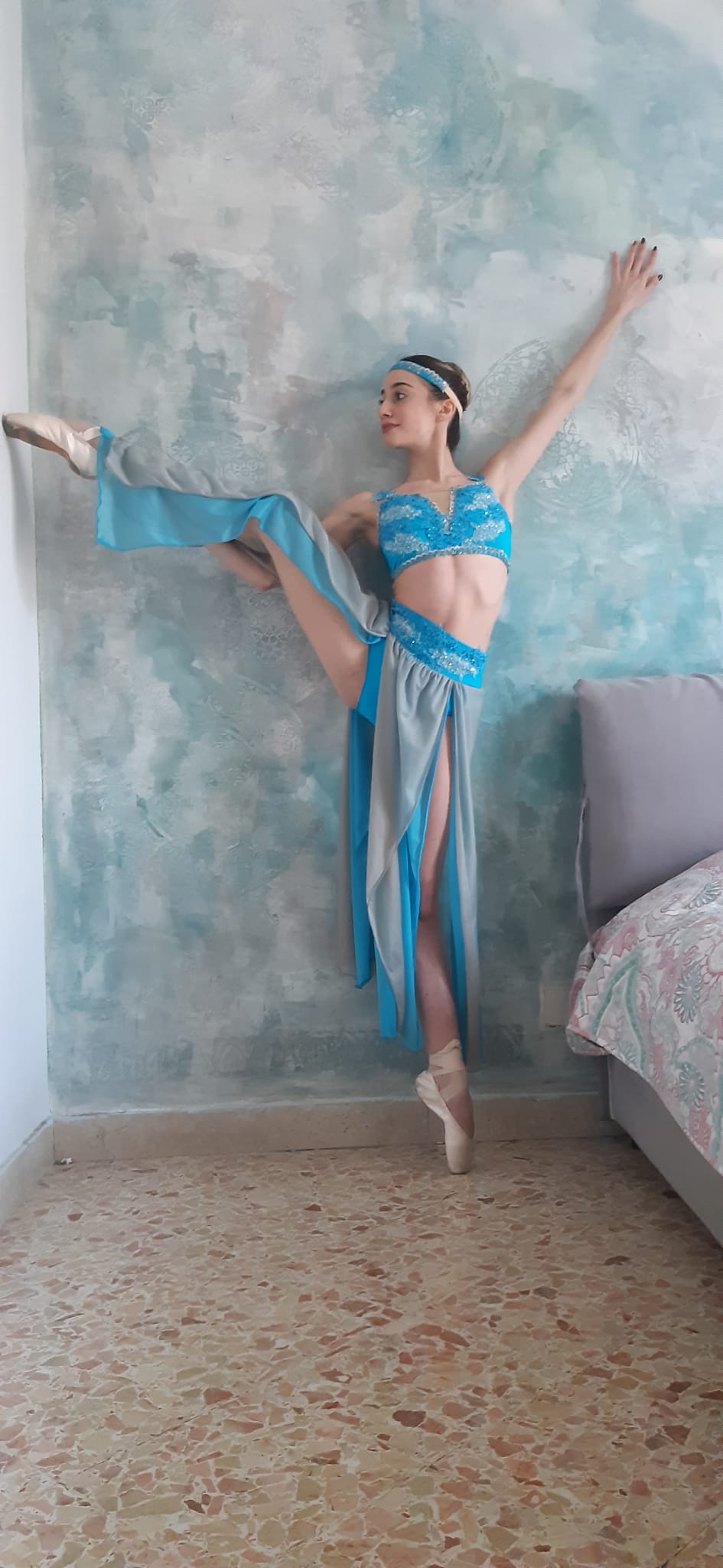 Blue Oriental Dancer - Dancewear by Patricia