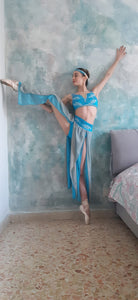 Blue Oriental Dancer - Dancewear by Patricia