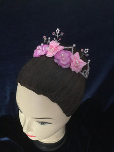 Pink Flowers Ballet Headpiece - Dancewear by Patricia