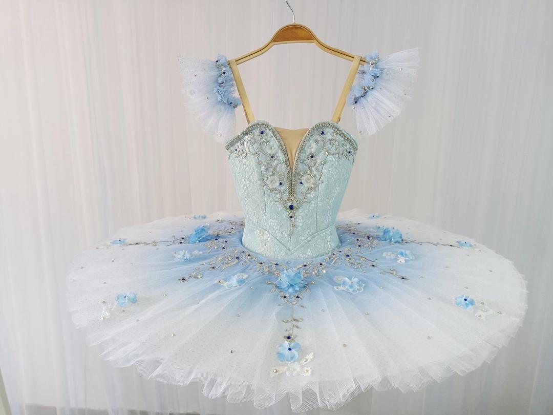 Spring Blue Flowers - Dancewear by Patricia