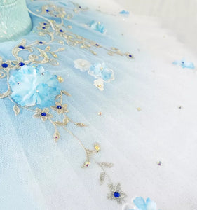 Spring Blue Flowers - Dancewear by Patricia