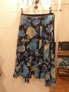 Blue Roses Chiffon Skirt - Dancewear by Patricia