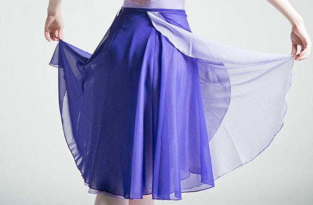Adult Ballet Skirt Chiffon Skirt with Double Color - Dancewear by Patricia